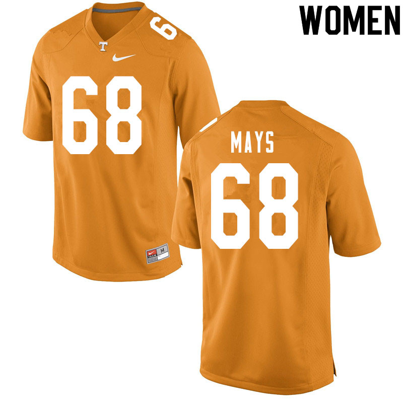 Women #68 Cade Mays Tennessee Volunteers College Football Jerseys Sale-Orange
